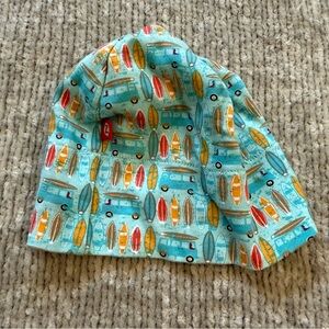 Zutano Baby Beanie Hat Surfer Print Size 6–12M Cotton